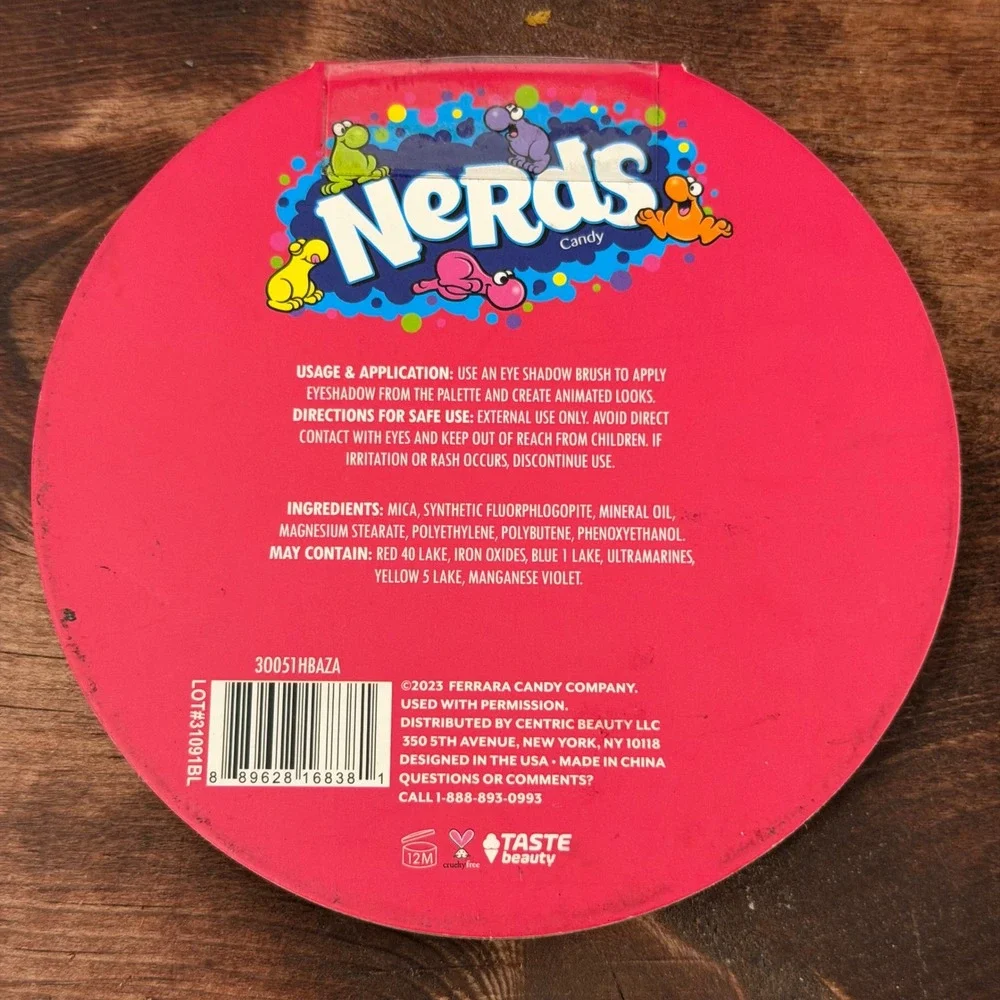 Taste Beauty Nerds Candy 9-Shade Eyeshadow Palette Vibrant Rainbow Colors New